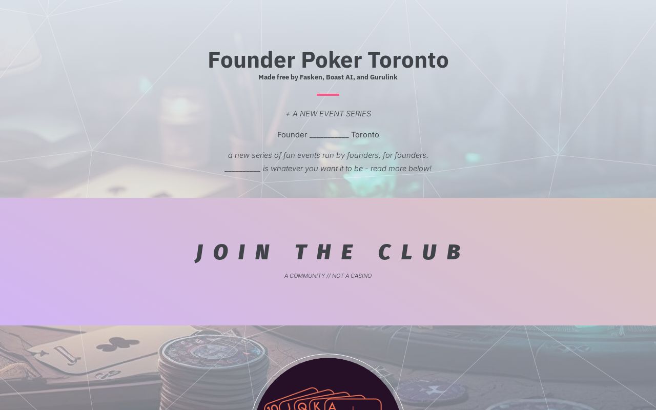 Thumbnail of Founder Poker Toronto